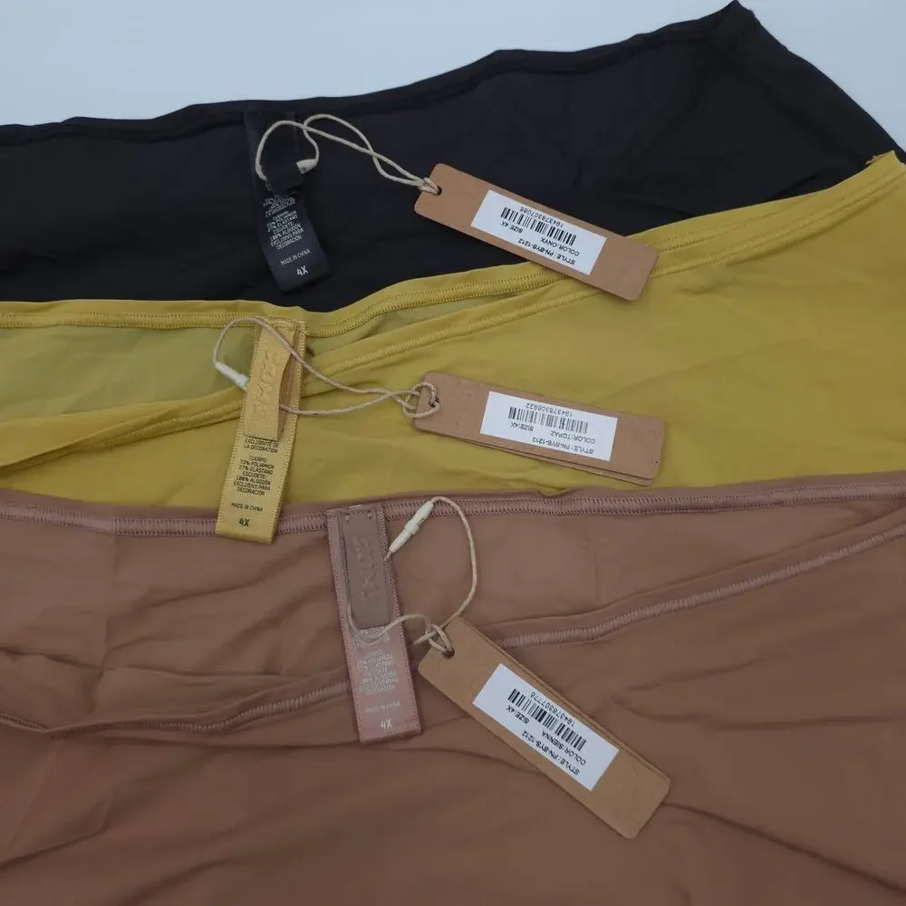 Skims Bundle of Three Naked Boy Short in Onyx Sienna Topaz Size 4X